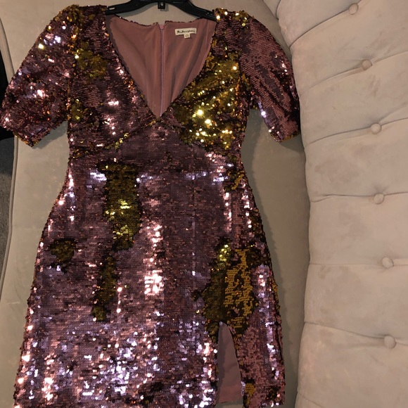 for love and lemons pink sequin dress For Love & Lemons Elysian Strapless Sequin Mini Dress in Pink Suite 201
